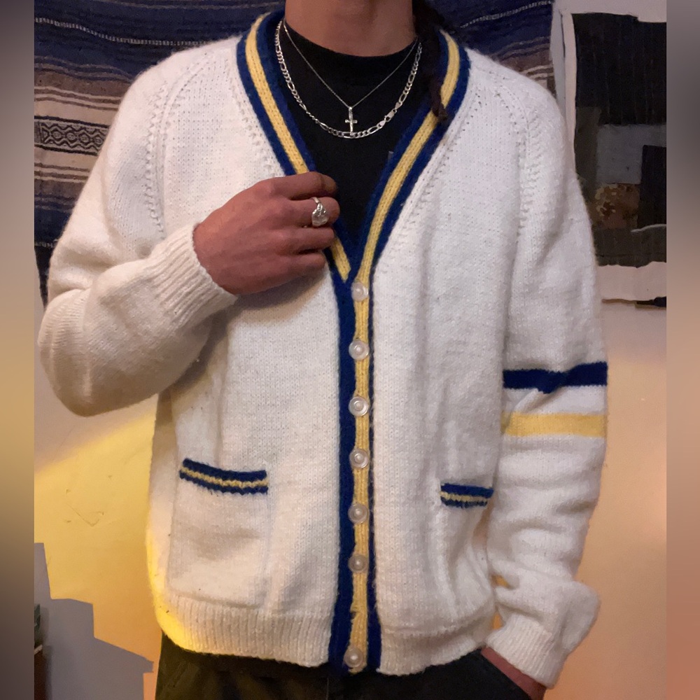 Vintage hand made knitted cardigan